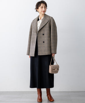 スエード キルティング ショルダーバッグ