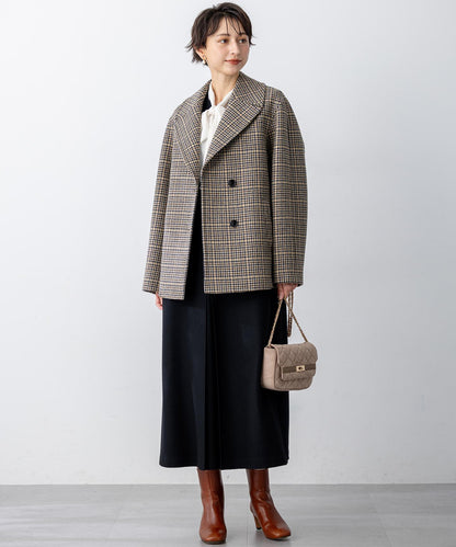 スエード キルティング ショルダーバッグ