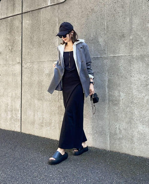 ミラーロングスカート