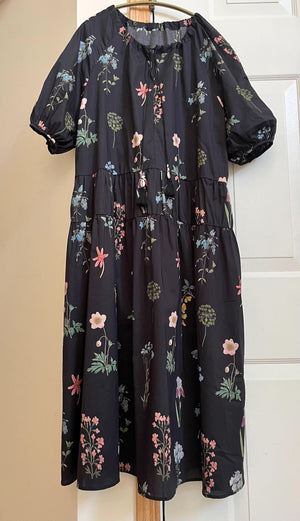 植物画ワンピース