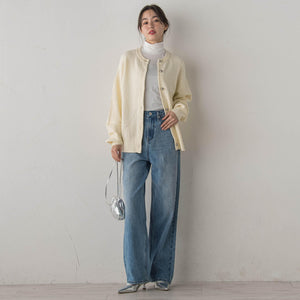 ウォッシャブルベア天竺カットソー≪洗濯機で洗える≫