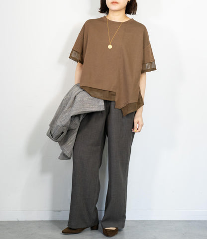 メッシュデザインTシャツ