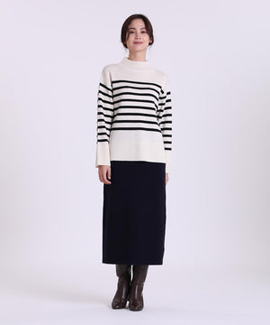 ストレートウールニットスカート