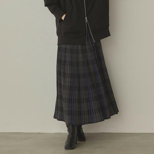 グレンチェックプリーツスカート