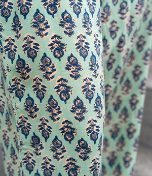 ボタニカルプリントイージーサマーパンツ