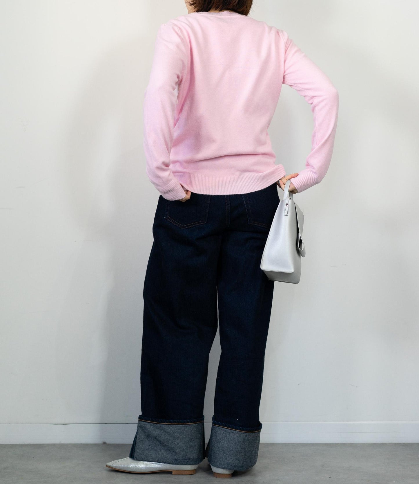 ソフトタッチクルーネックニット