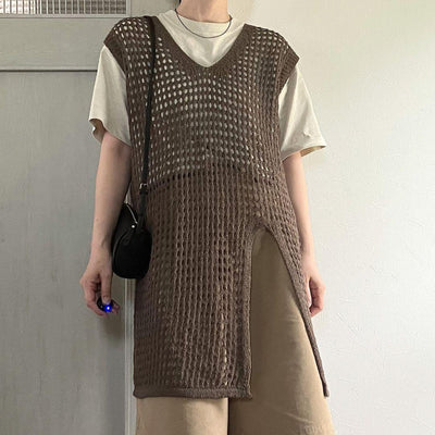 ロングスリットベスト