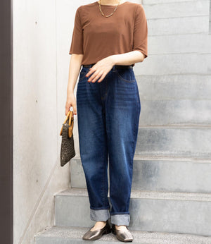 ダブルチュールハーフスリーブカットソー