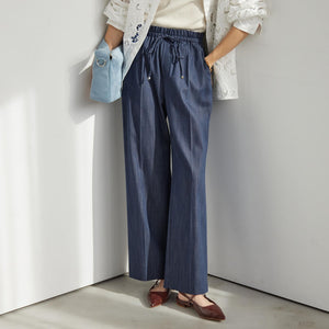 ［size SHORT/TALLあり］ニーハイフレアパンツ デニム 2 ストレッチ