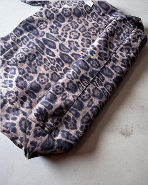 レオパード スエードショルダーバッグ