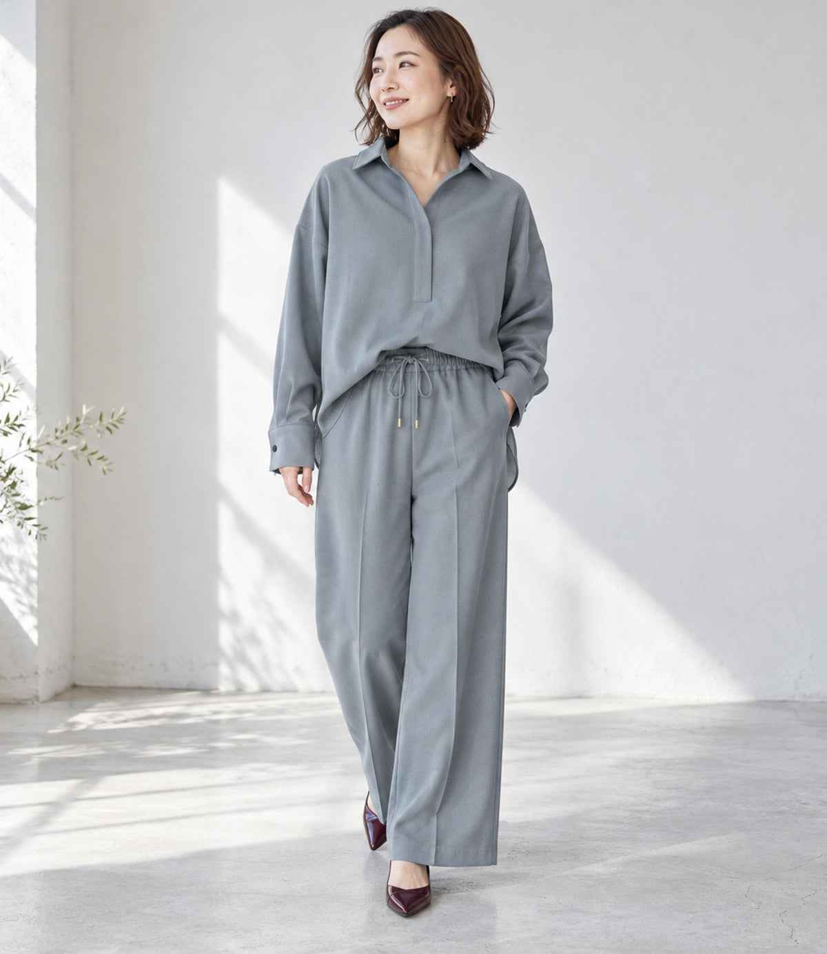 スキッパーカルゼセットアップ