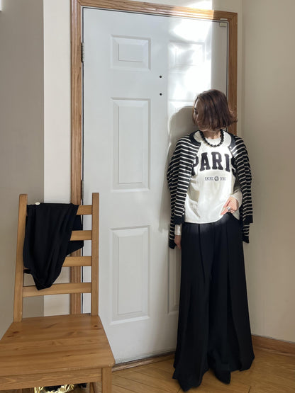 PARISパイルベロアTシャツ
