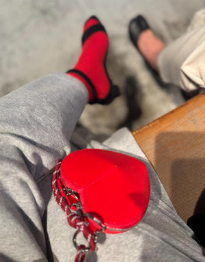 レザーハートミニショルダー