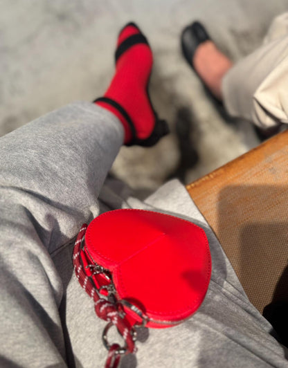 レザーハートミニショルダー