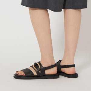 オーバルバックル サンダル15↑