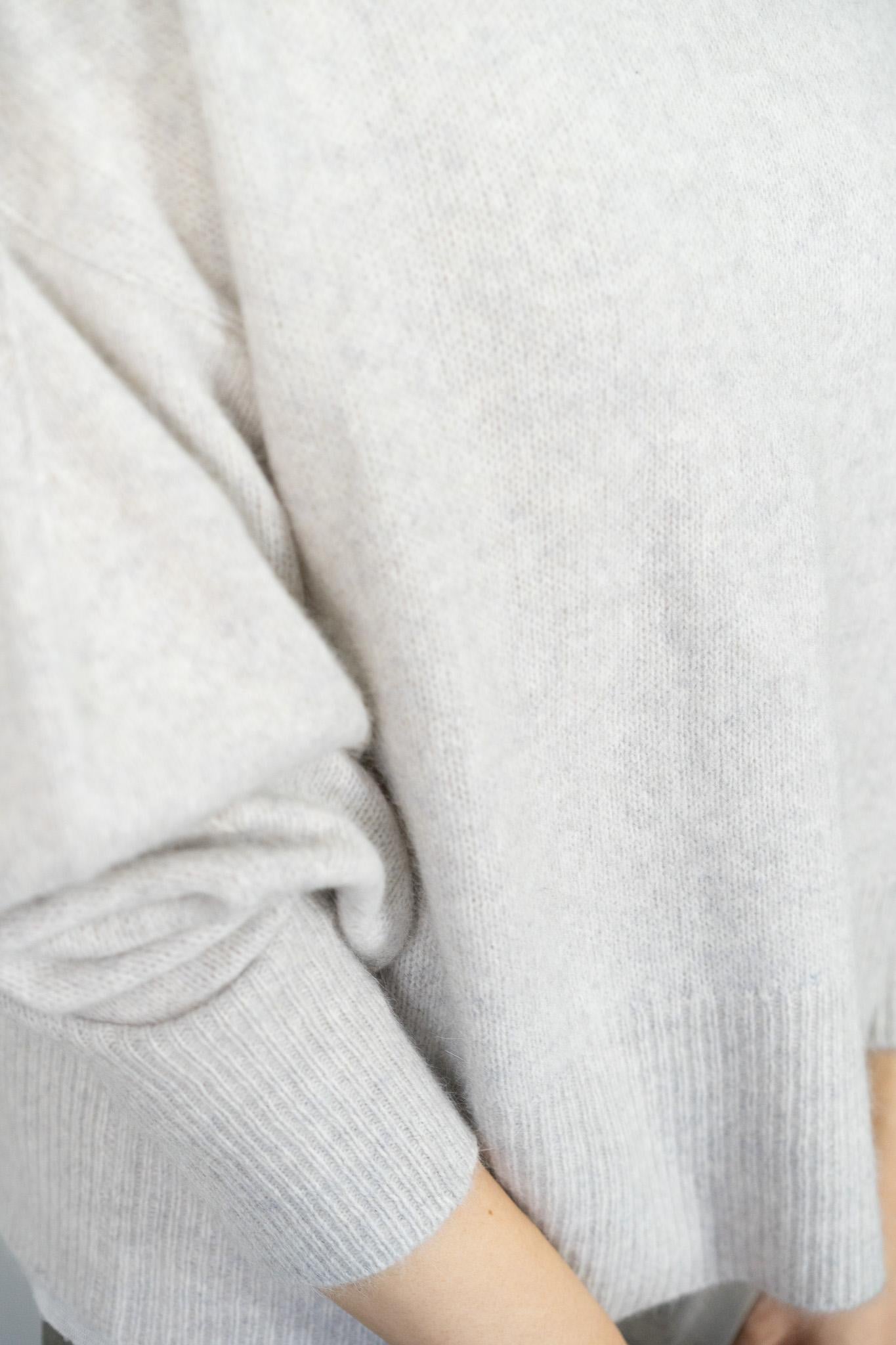 FOX混ボリュームスリーブニット