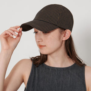 ギンガムチェック キャップ UV