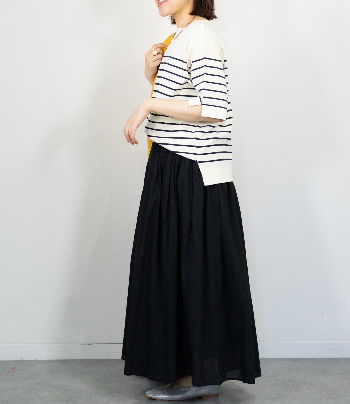 ハーフスリーブニット