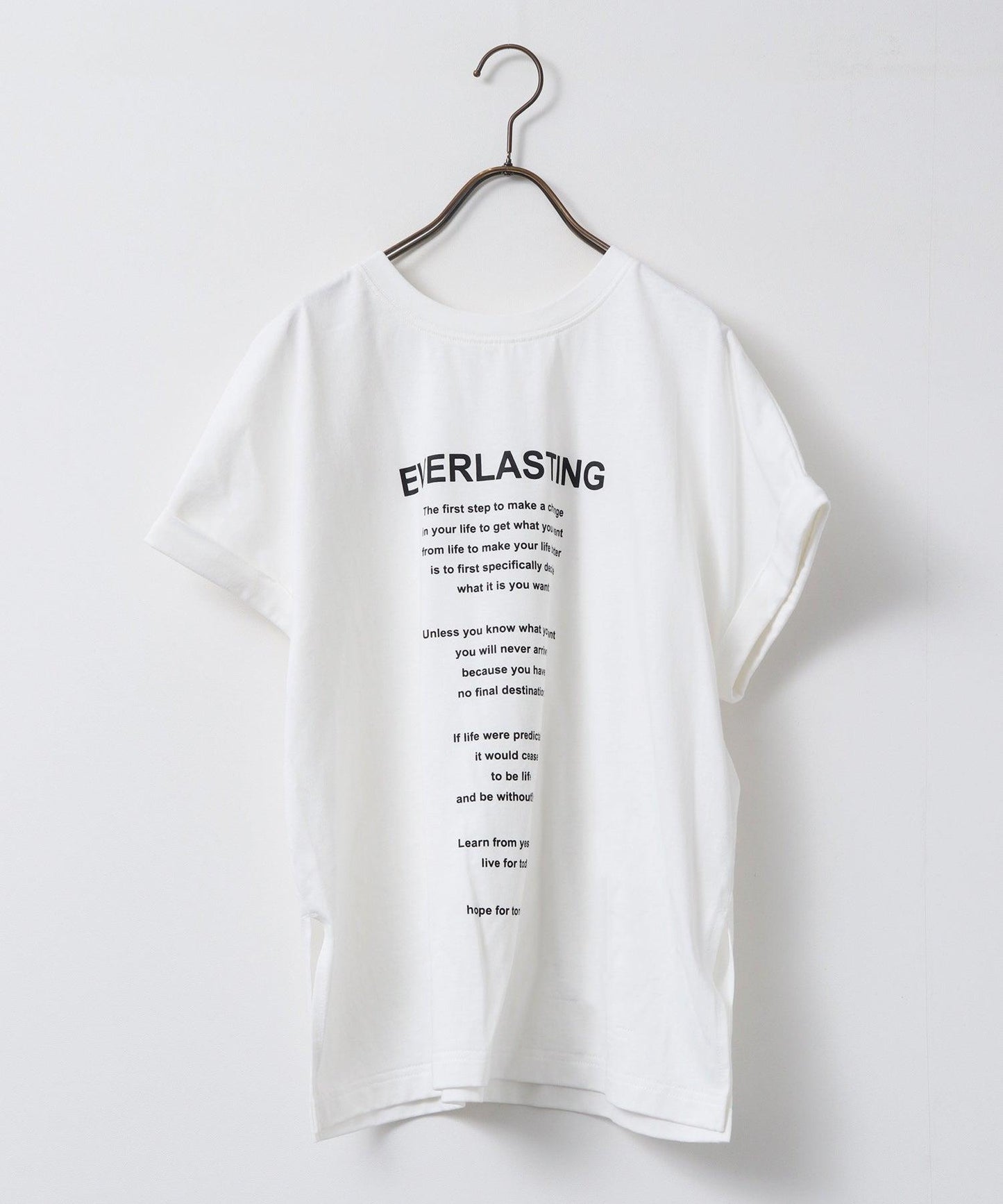 前後2wayUSAコットンTシャツ