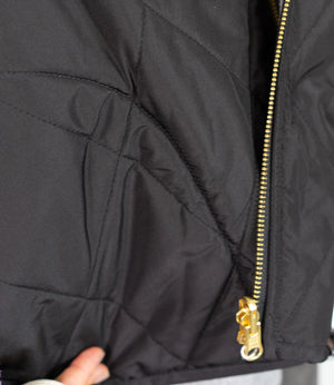 リバーシブルファーキルティングアウター