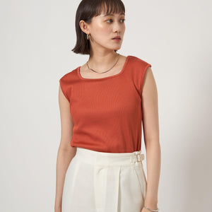 ブライトリブ フレンチスリーブ プルオーバー カットソー -制菌-