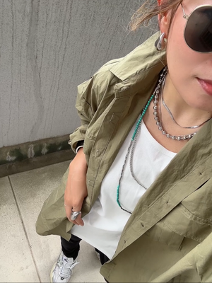 ミリタリーウォッシュオーバーシャツ