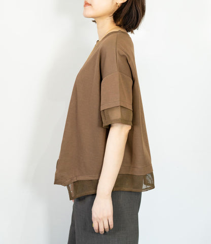 メッシュデザインTシャツ