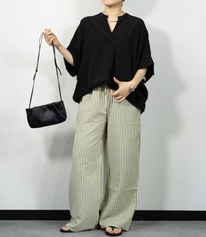 ストライプイージーパンツ