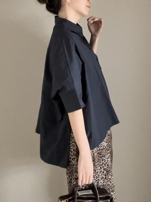 cropped relax shirt refine