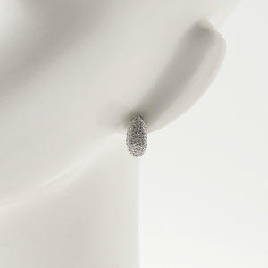 ラウンドパヴェ Uシェイプ ピアス