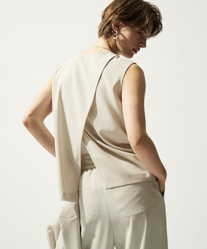 クールタッチツイル スリットブラウス