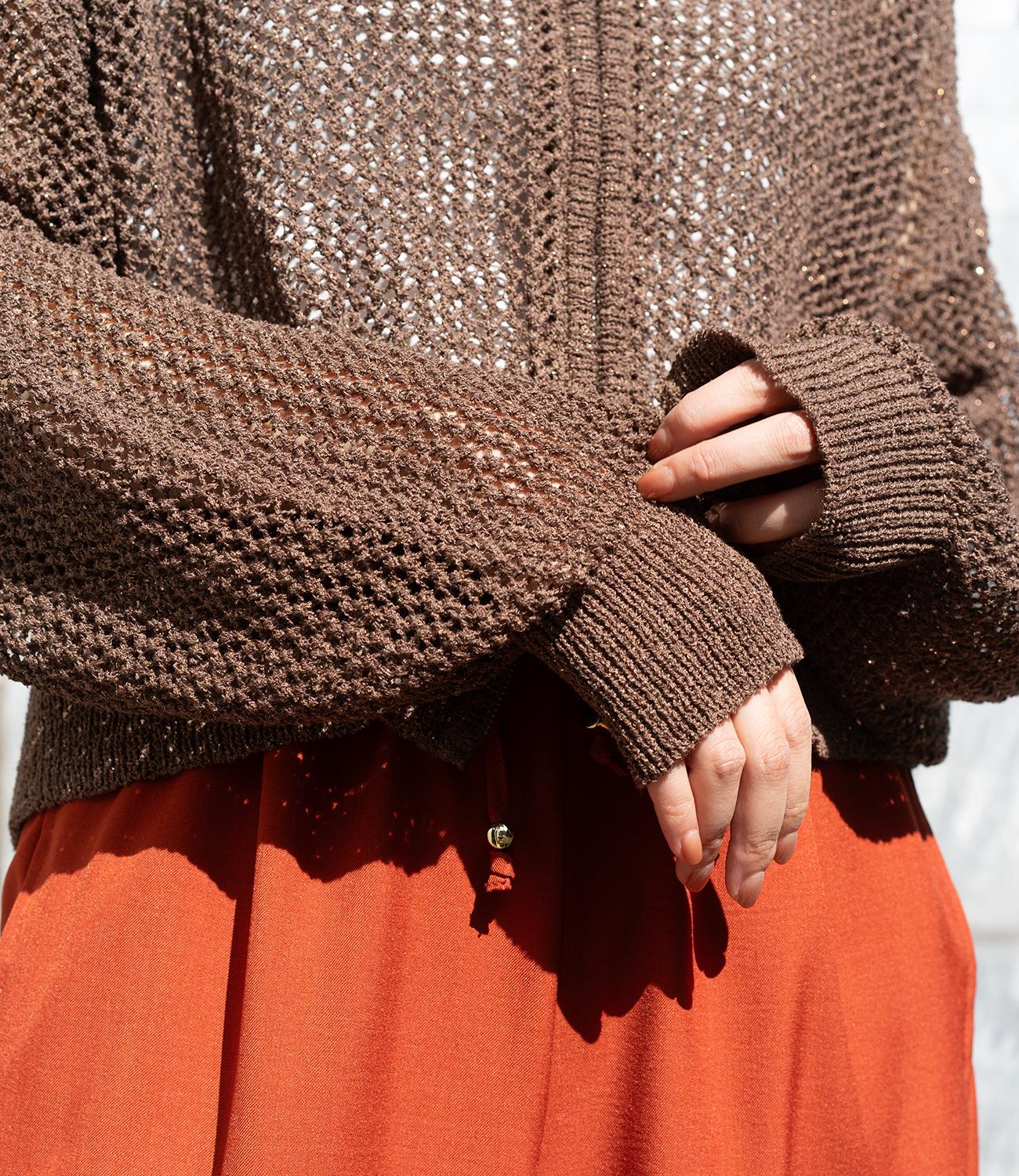 ダブルジップメッシュラメカーデブルゾン