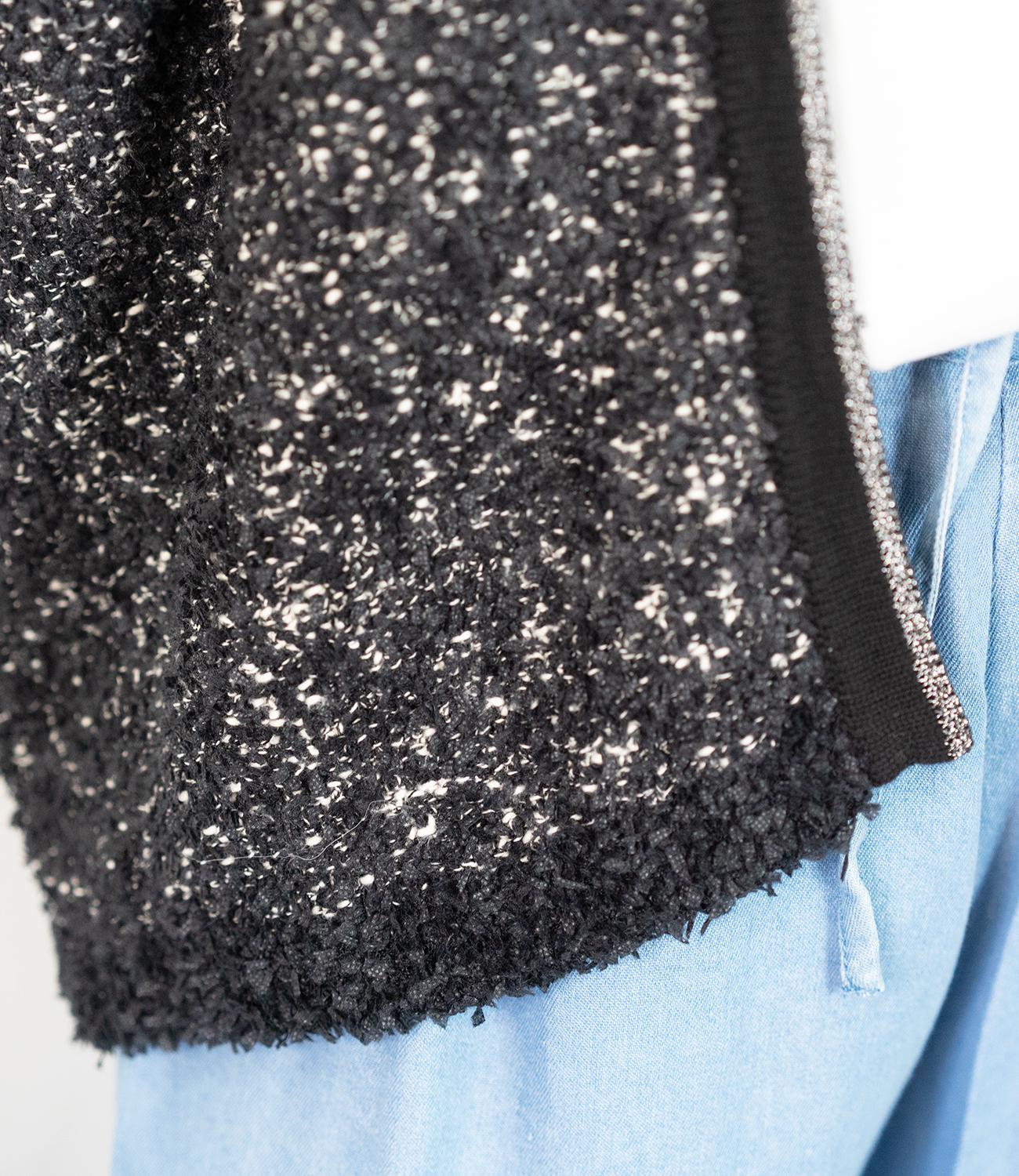 ファンシーヤーンVネックニットコーディガン