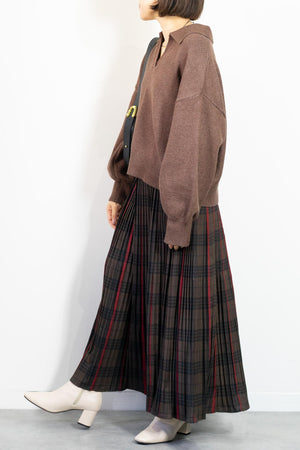 スキッパーニットプルオーバー