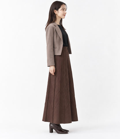 シェブロンニットスカート
