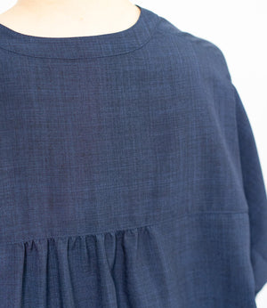 レースドッキングスキッパーブラウス