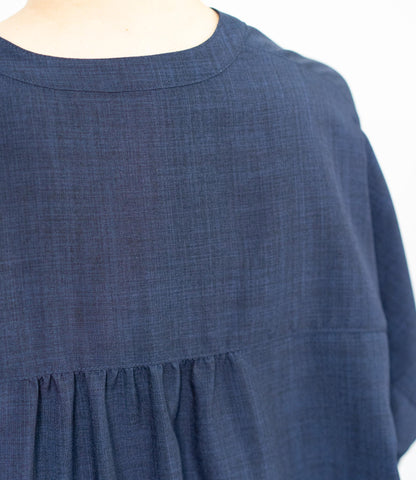 レースドッキングスキッパーブラウス