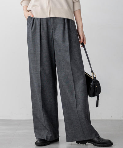 TWサキソニー タックワイド パンツ