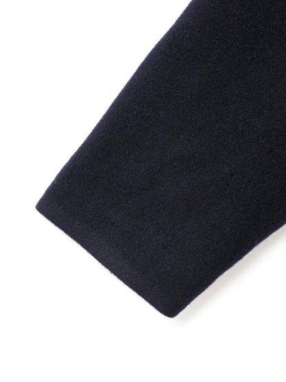 mizuiro ind ウールブレンドスタンドカラーコート