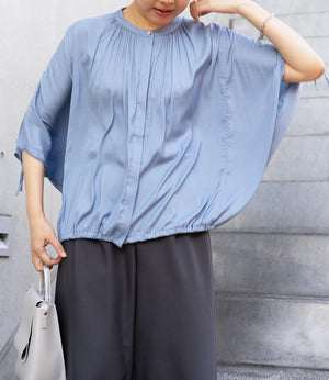 ギャザーモーフドルマンブラウス