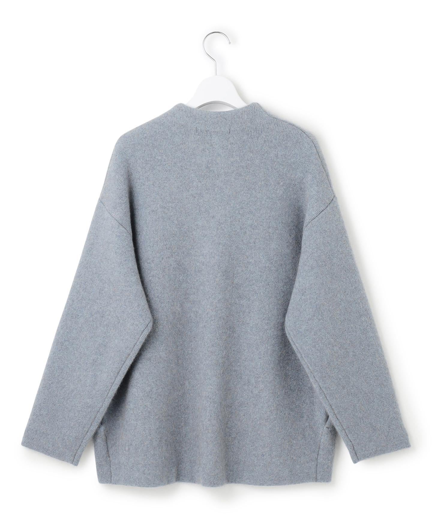 ラクーンブレンドダブルフェイス ニット アウター