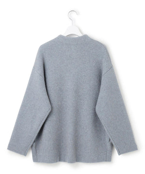 ラクーンブレンドダブルフェイス ニット アウター