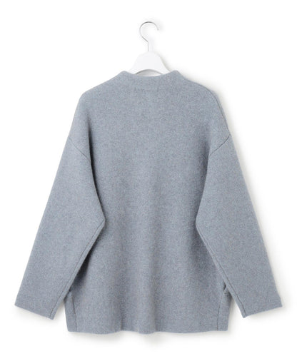 ラクーンブレンドダブルフェイス ニット アウター