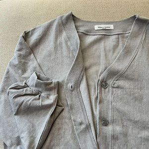 コットンジャージーオーバーカーディガン