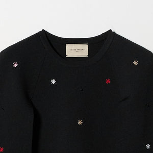 エンブロイダリー フラワー ケープニット ‐ウォッシャブル‐