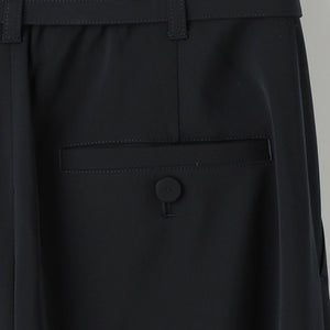 サラフール ベルト ワイド パンツ -マシンウォッシャブル・ストレッチ・UVカット-