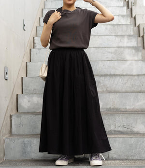 コットンキャンブリックギャザースカート