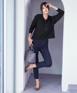 ラグランニットトップス