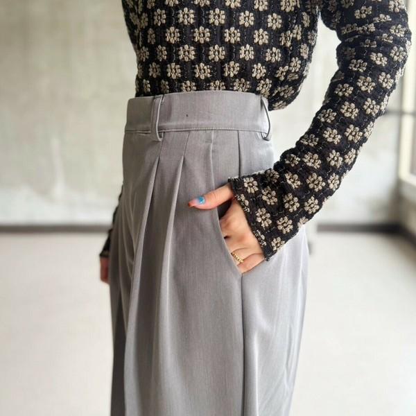 美シルエットストレートパンツ