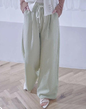 ストライプイージーパンツ